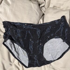 MeUndies Cat Woman Black and Blue Panties